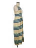 Assorted Brands 100% Rayon Stripes Green Casual Dress Size 6 - photo 4