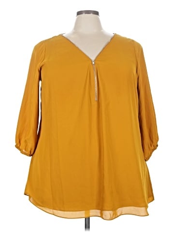 City Chic 3/4 Sleeve Blouse (view 1)