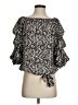 CeCe Black 3/4 Sleeve Blouse Size S - photo 1
