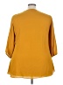 City Chic 100% Polyester Yellow Orange 3/4 Sleeve Blouse Size 22 - photo 2