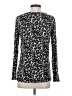 Mario Serrani Animal Print Silver Long Sleeve Top Size S - photo 2