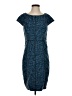Laundry by Shelli Segal Graphic Blue Casual Dress Size 4 - photo 1