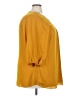 City Chic 100% Polyester Yellow Orange 3/4 Sleeve Blouse Size 22 - photo 4
