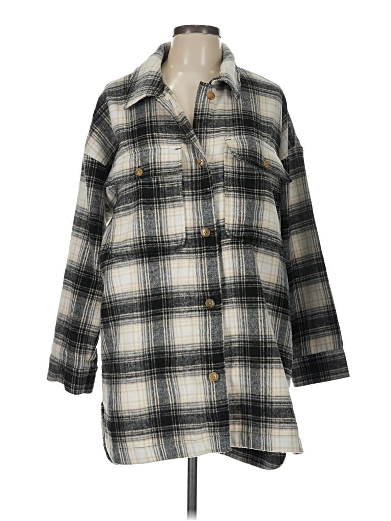 Pre-owned Banana Republic Coat In Gray