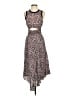 A.L.C. 100% Silk Paisley Brown Cocktail Dress Size 4 - photo 1