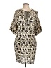 Max Studio Animal Print Ivory Casual Dress Size L - photo 1