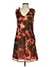Ann Taylor LOFT 100% Polyester Print Brown Cocktail Dress Size 2 - photo 1