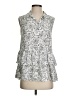 Beloved 100% Viscose Silver Sleeveless Blouse Size EU 36 / US 6 - photo 1