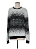 Alfani 100% Cotton Graphic Jacquard Camo Multi Color Silver Pullover Sweater Size M - photo 1