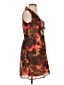 Ann Taylor LOFT 100% Polyester Print Brown Cocktail Dress Size 2 - photo 4