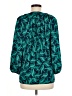 Diane von Furstenberg 100% Polyester Tropical Teal 3/4 Sleeve Blouse Size 8 - photo 2