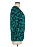 Diane von Furstenberg 100% Polyester Tropical Teal 3/4 Sleeve Blouse Size 8 - photo 4