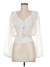 B.O.G Collective 100% Polyester Ivory Long Sleeve Blouse Size M - photo 1