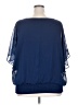 Alyx 100% Polyester Blue 3/4 Sleeve Blouse Size 3X - photo 2