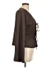 Shein Brown Long Sleeve Blouse Size L - photo 4