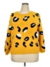 Unbranded Animal Print Yellow Pullover Sweater Size XXL - photo 1