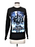 Funimation 100% Cotton Black Long Sleeve Top Size XS - photo 1