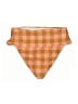 L Space Plaid Brown Swimsuit Bottoms Size L - photo 2