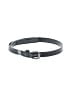 Unbranded Gray Black Leather Belt Size S - photo 1