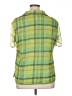 Coldwater Creek 100% Polyester Green Short Sleeve Blouse Size 1X - photo 2