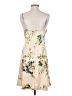 OPT 100% Polyester Floral Tan Casual Dress Size S (estimated) - photo 2