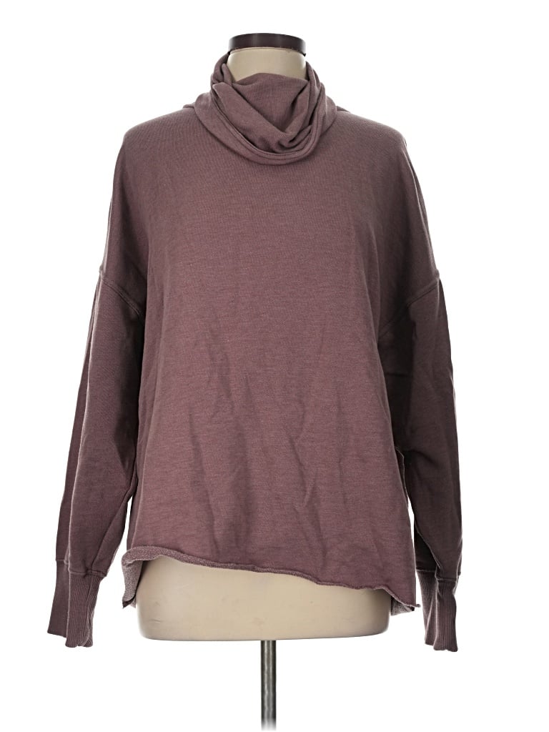 Pre-owned Aerie Turtleneck Sweater In Burgundy