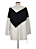Oui Color Block Gray Pullover Sweater Size 12 - photo 2
