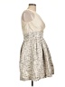 Eliza J 100% Polyester Animal Print Silver Cocktail Dress Size 12 - photo 4