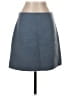 Club Monaco Solid Blue Gray Wool Skirt Size 4 - photo 1