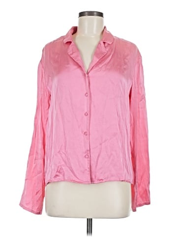 Nordstrom Long Sleeve Silk Top (view 1)