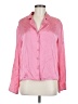 Nordstrom 100% Silk Pink Long Sleeve Silk Top Size M - photo 1
