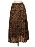 Chartou 100% Polyester Animal Print Brown Casual Skirt Size S - photo 1