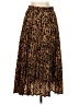 Chartou 100% Polyester Animal Print Brown Casual Skirt Size S - photo 2