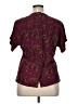 Assorted Brands Paisley Burgundy Short Sleeve Blouse Size 1X - photo 2
