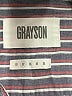 Grayson 100% Cotton Stripes Gray Long Sleeve Button-Down Shirt Size Sm (2) - photo 7