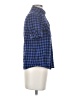BDG 100% Cotton Checkered-gingham Blue Short Sleeve Blouse Size S - photo 4