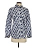 Talbots Print Blue Long Sleeve Blouse Size S - photo 1