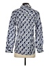 Talbots Print Blue Long Sleeve Blouse Size S - photo 2