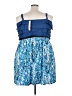 Elle 100% Polyester Blue Cocktail Dress Size 3X - photo 2