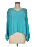 Ramy Brook Teal Long Sleeve Blouse Size M - photo 1