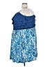 Elle 100% Polyester Blue Cocktail Dress Size 3X - photo 5
