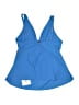 Beyond Control Blue Swimsuit Top Size 8 - photo 2