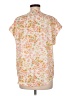 Cynthia Steffe 100% Polyester Floral Orange Short Sleeve Blouse Size M - photo 2
