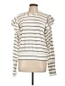 Evereve Ivory Long Sleeve Top Size L - photo 1