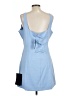 Lulus Solid Blue Casual Dress Size L - photo 2