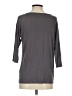 St. Tropez West Gray 3/4 Sleeve Top Size S - photo 2