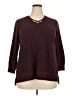 Cj Banks Burgundy Pullover Sweater Size 2X - photo 1