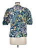 Shoshanna Paisley Blue Short Sleeve Blouse Size M - photo 2