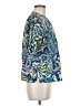 Shoshanna Paisley Blue Short Sleeve Blouse Size M - photo 4