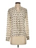A.L.C. Polka Dots Ivory Long Sleeve Blouse Size 2 - photo 1